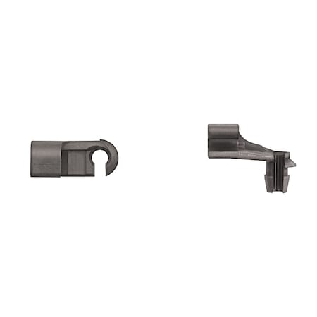 Disco Blk Nyln Door Rod Clips 5/32" Rod Sze Lft Hand Side PK25 9960PK