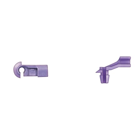 Disco Purple Nyln Door Rod Clips 1/8" Rod Size Rght Hand Side PK25 9961PK