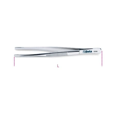 Beta Straight End Spring Tweezer 009960001