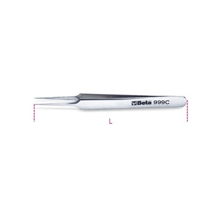 Beta Extra Slim Straight Tweezer 009990019
