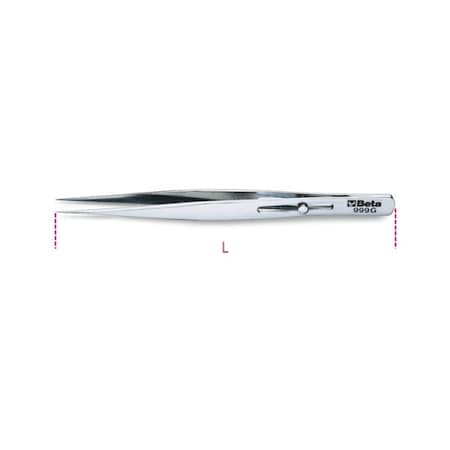Beta Extra Slim Straight Tweezer 009990027