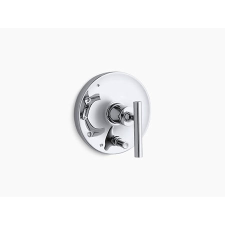 Kohler Purist(R) Rite-Temp(R) Pressure-Balancing Valve Trim With Lever Handles T14501-4-CP