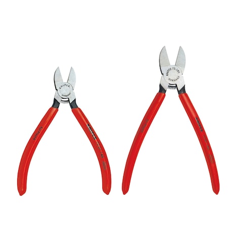 Knipex Diagonal Cutters Sets, 2 pc Flush Cutter 9K 00 80 90 US