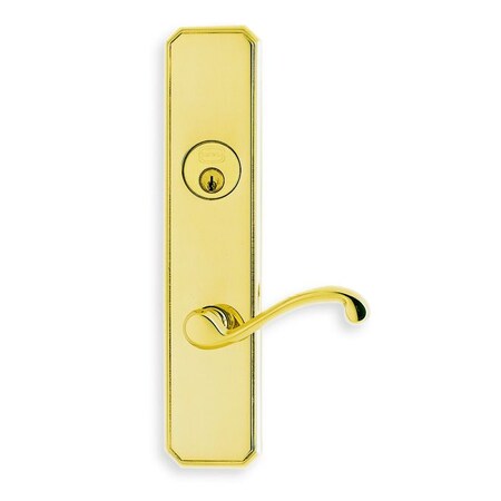 Omnia RH 234BS Mortise Lock 794 Lever 11000 Plate Bright Brass 11794E00R1