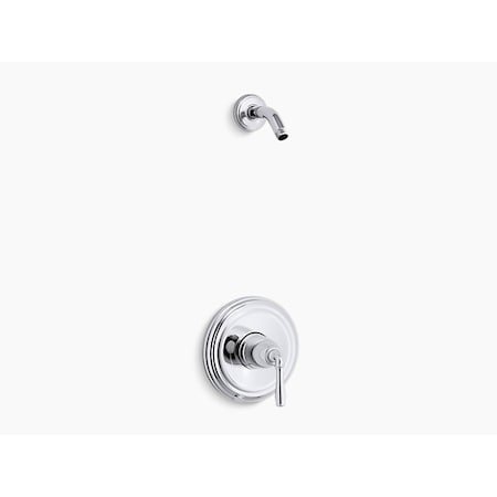 Kohler Devonshire(R) Rite-Temp(R) Shower Valve Trim With Lever Handle, Less Showerhead TLS396-4-CP