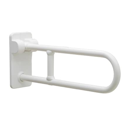 Bobrick Vertical Vinyl-Coated Swing-Up Grab Bar, 1-1/4" dia., 27-9/16" L, 304 Stainless Steel, Vinyl Coated 49916
