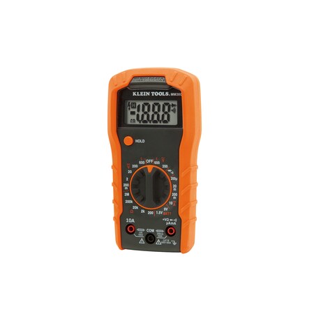 Klein Tools Digital Multimeter, 600 Max. AC Volts, 600 Max. DC Volts, 10 Max. AC Amps, 10 Max. DC Amps MM300
