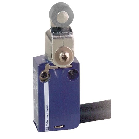 Telemecanique Sensors Limit Switch, Roller Lever, Rotary, 1NC/1NO, Actuator Location: Side XCMD2516L1