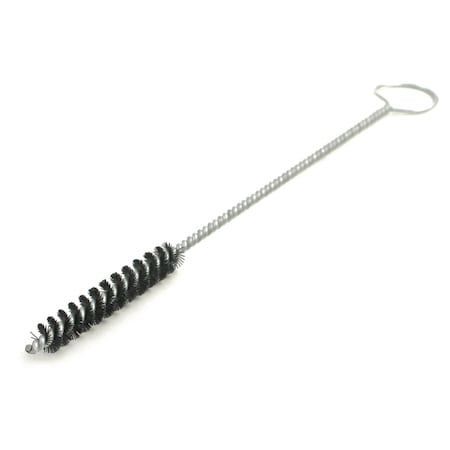 Brush Research Oil Gallery Brush, 1.125" Dia., .028 Nylon, 3" Brush Part, 14" Overall Length, With Ring Handle 9