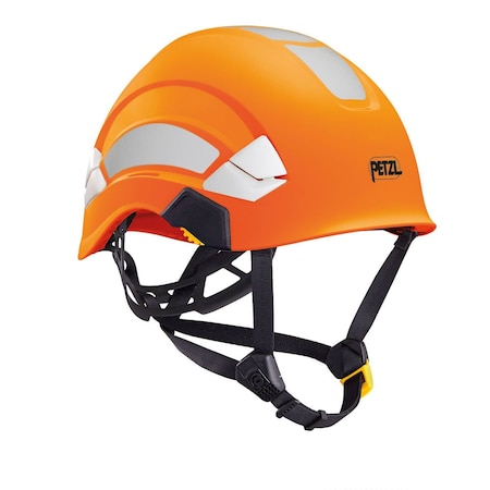 Petzl Safety Helmet, ABS, Hi-Vis Orange, Fits Hat Size One Size Fits Most A010BA08