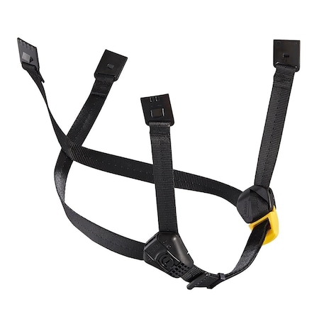 Petzl Dual Chinstrap, Standard, Yellow/Black A010FA00