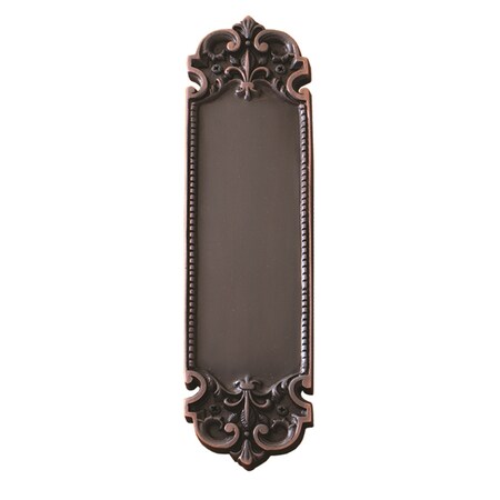 Brass Accents Fleur De Lis Push Plate, 3x12-3/4" A04-P3240-613VB