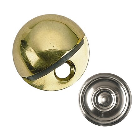 Brass Accents OVAL FLOOR DOOR STOP 1/4", SATIN NICKEL A07-S8810-619