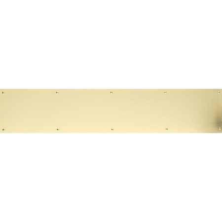Brass Accents Kick Plate, 8x30", Lifetime Polished Br A09-P0830-PVD