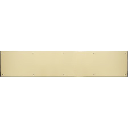 Brass Accents Kick Plate, 8x40", Polished Brass Screw A09-P0840-605