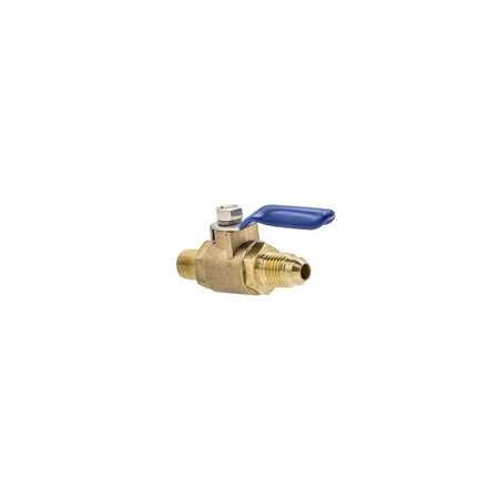 Pic Gauges Ball Valve, 1/8"MNPT x 7/16-20UNF, Brass A16