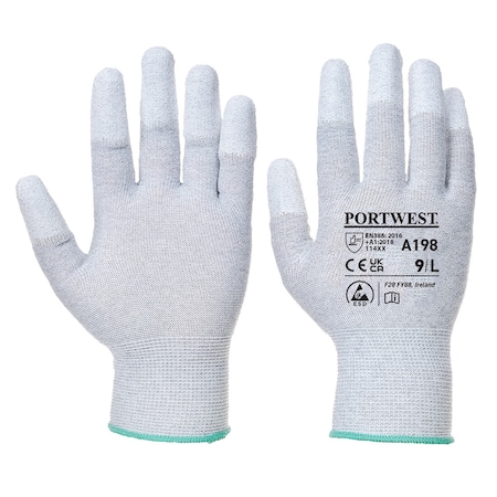 Portwest Antistatic PU Fingertip Glove, L A198