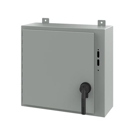 Nvent Hoffman Keyed Handle Electrical Enclosures, 20 in H, 8 in D, 21.38 in W, NEMA 12, Steel A20SA2208LPPL
