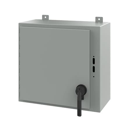 Nvent Hoffman Keyed Handle Electrical Enclosures, 20 in H, 10 in D, 21.38 in W, NEMA 12, Steel A20SA2210LPPL