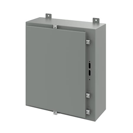 Nvent Hoffman Clamps Electrical Enclosures, 24 in H, 8 in D, 21.38 in W, 4, Steel A24HS2108LP