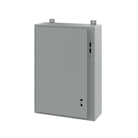 Nvent Hoffman Electrical Enclosures, 30 in H, 8 in D, 21.38 in W, NEMA 12, Steel A30SA2208LP