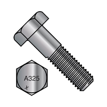 ZORO SELECT 10088A325-1G Grade A325, 1-8 x 5 1/2 in