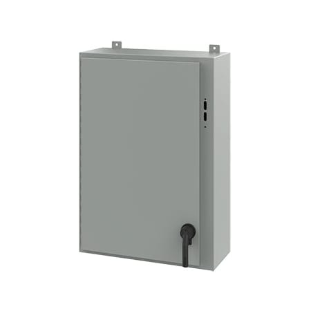 Nvent Hoffman Keyed Handle Electrical Enclosures, 36 in H, 10 in D, 25.38 in W, NEMA 12, Steel A36SA2610LPPL