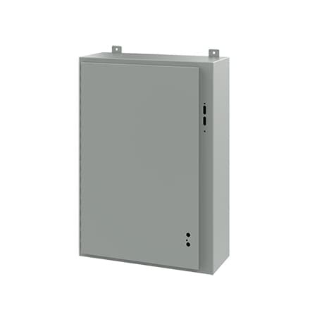 Nvent Hoffman Electrical Enclosures, 36 in H, 10 in D, 25.38 in W, NEMA 12, Mild Steel A36SA2610LP
