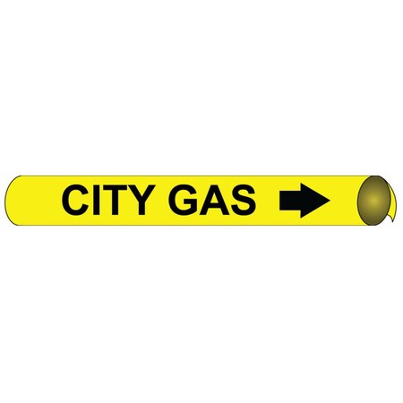 Nmc Pipemarker Precoiled, City Gas B/Y, Fits, A4017 A4017