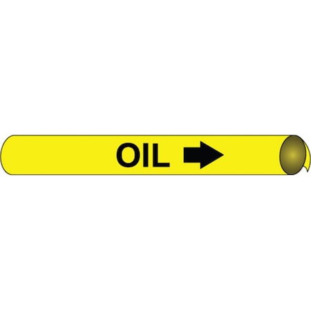 Nmc Pipemarker Precoiled, Oil B/Y, Fits 3/4 A4077