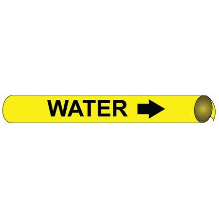 Nmc Pipemarker Precoiled, Water B/Y, Fits 3/ A4114