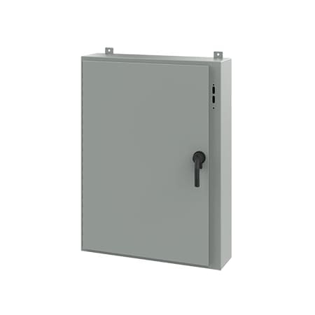Nvent Hoffman Keyed Handle Electrical Enclosures, 42 in H, 8 in D, 31.38 in W, NEMA 12, Steel A42SA3208LPPL