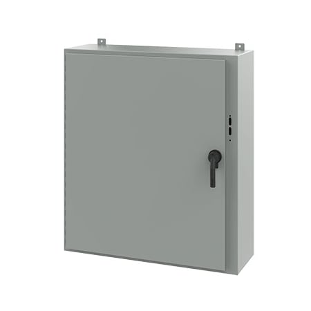 Nvent Hoffman Keyed Handle Electrical Enclosures, 42 in H, 12 in D, 37.38 in W, NEMA 12, Steel A42SA3812LPPL