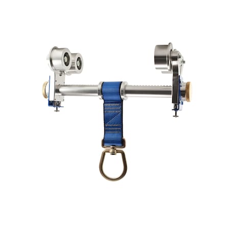 Werner Beam Trolley Anchor, 16 in Length, 425 lb Weigth Capacity, Aluminum Anchor, Swivel D-Bolt A450000