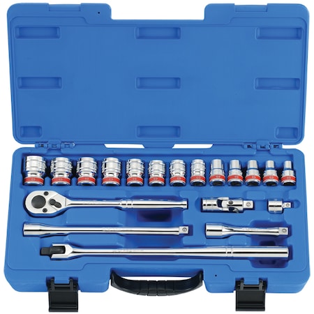 Kt Pro Tools 1/2" Drive SAE, 19-pcs A4503SR