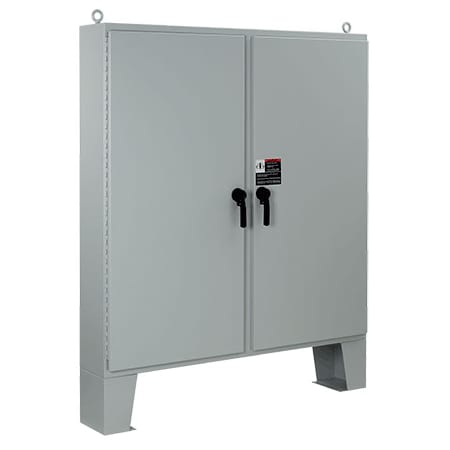 Nvent Hoffman Two-Door with 3-Point Latches and Floor A74H7218LP3PT