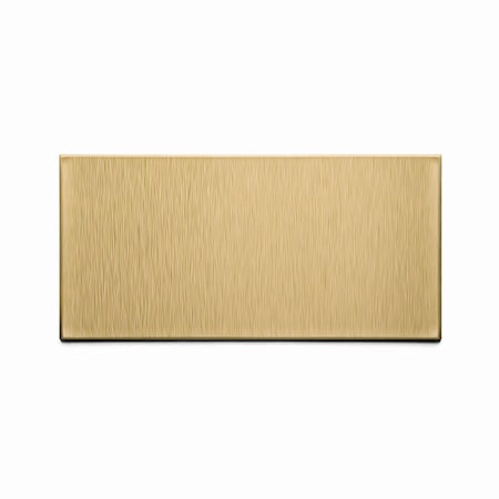 Aspect Metal Backsplash 3X6 Short Grain Br, PK 8 A5351