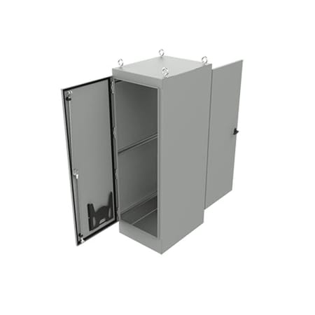 Nvent Hoffman Free-Stand, Single or Dual Access, Type 12, 72.06x36.06x24.06, Steel A723624FSDA