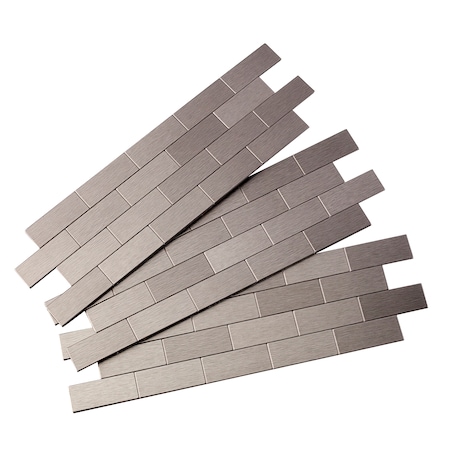 Aspect Metal Backsplash 12X4 Mini Subway, PK 3 A9550
