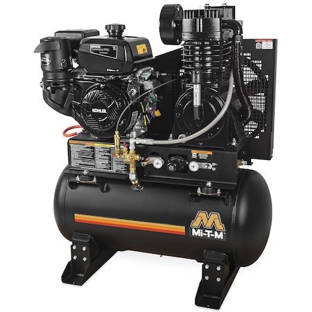 Mi-T-M Two Stage Gasoline, Air Compressor ABS-14K-30H