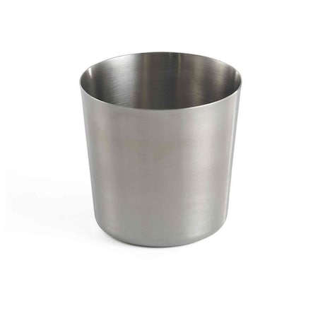 Tablecraft Brushed SS Round Cup, 3.4"X3.4" H AC885S