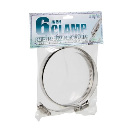 Active Air Stainless Steel Duct Clamps, 6 ACC6