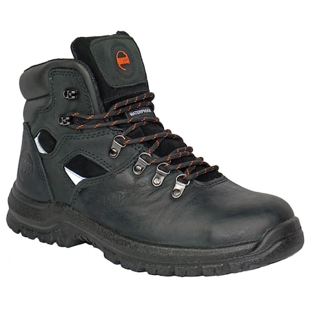 Hoss Boot Co Men's Work Boot, 7.5 2E, Steel Toe, Black, 60122 60122