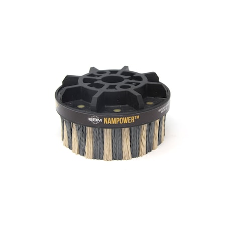 Nampower Brush NAMPOWER ADD12538320 Abrasive Disc Brush, Dot Style, 125mm Diameter, 38mm Trim, 320 Grit ADD12538320