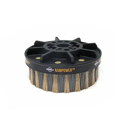 Nampower Brush NAMPOWER ADD15038320 Abrasive Disc Brush, Dot Style, 150mm Diameter, 38mm Trim, 320 Grit ADD15038320