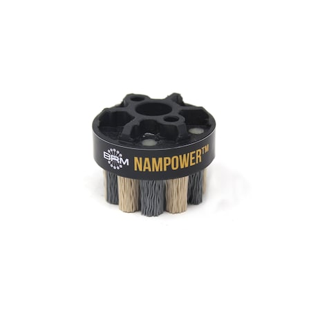 Nampower Brush NAMPOWER ADD5018320 Abrasive Disc Brush, Dot Style, 50mm Diameter, 18mm Trim, 320 Grit ADD5018320