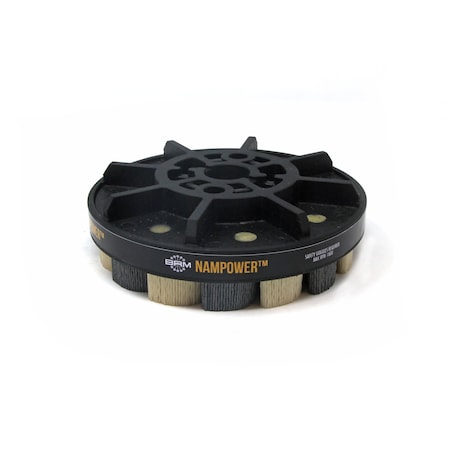 Nampower Brush NAMPOWER ADT1501880 Abrasive Disc Brush, Turbine Style, 150mm Diameter, 18mm Trim, 80 Grit ADT1501880