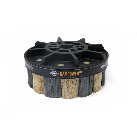Nampower Brush NAMPOWER ADT15038320 Abrasive Disc Brush, Turbine Style, 150mm Diameter, 38mm Trim, 320 Grit ADT15038320