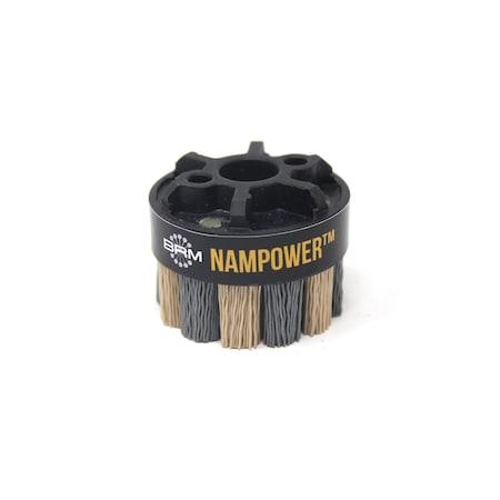 Nampower Brush NAMPOWER ADT5018320 Abrasive Disc Brush, Turbine Style, 50mm Diameter, 18mm Trim, 320 Grit ADT5018320