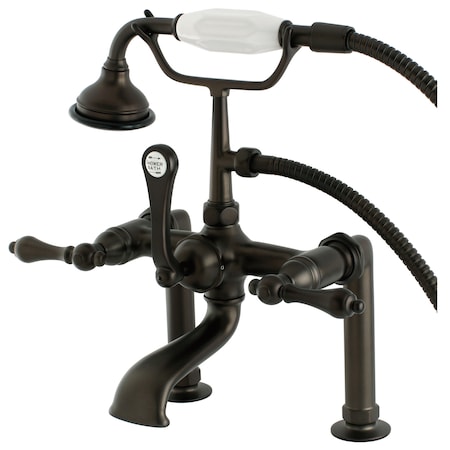 Kingston Brass Deck-Mount Clawfoot Tub Faucet, Oil Rubbed Bronze, Deck Mount AE103T5